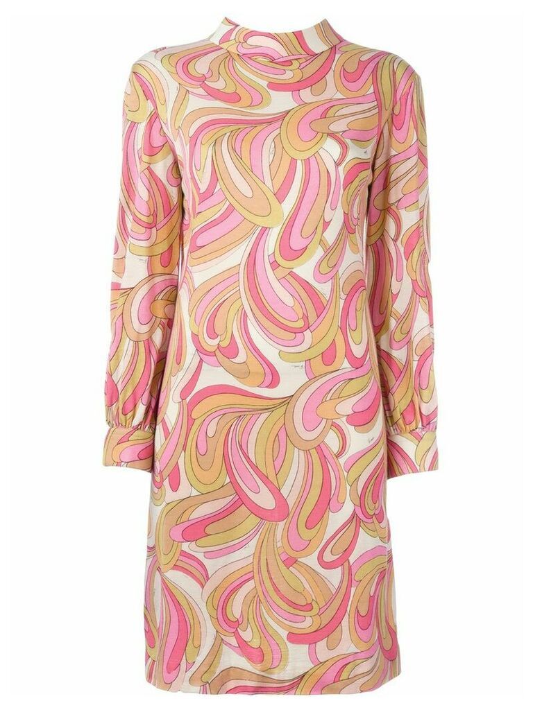Emilio Pucci Pre-Owned printed shift dress - PINK