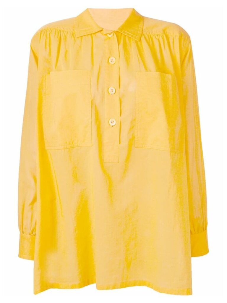 Yves Saint Laurent Pre-Owned loose fit shirt - Yellow