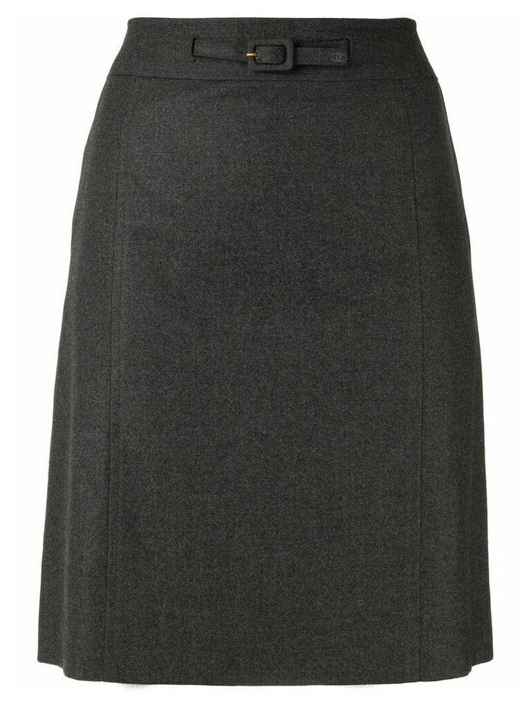 Chanel Pre-Owned A-line skirt - Grey