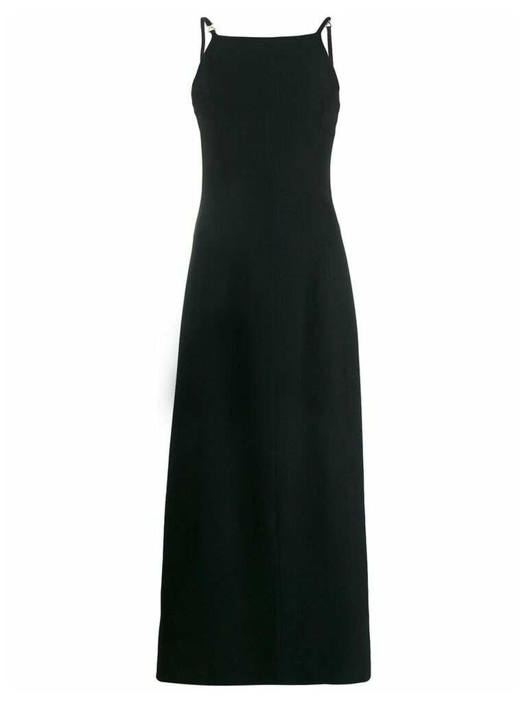 Versace Pre-Owned 1990s embellished shoulder dress - Black