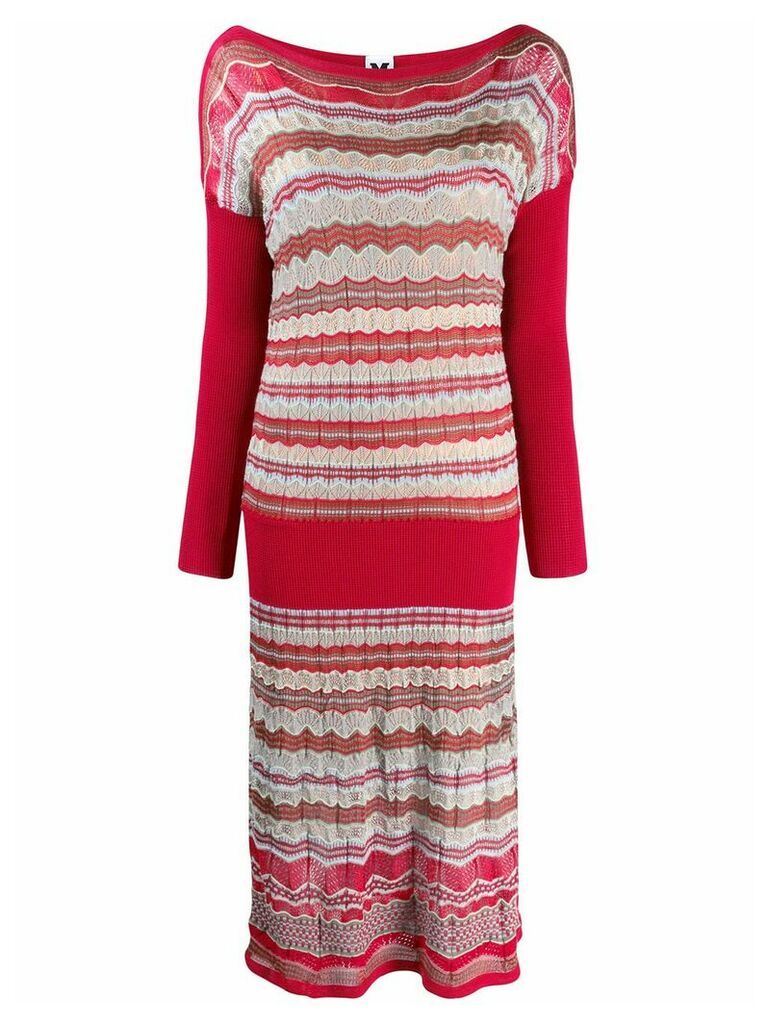 Missoni Pre-Owned 2000's knitted midi dress - Red