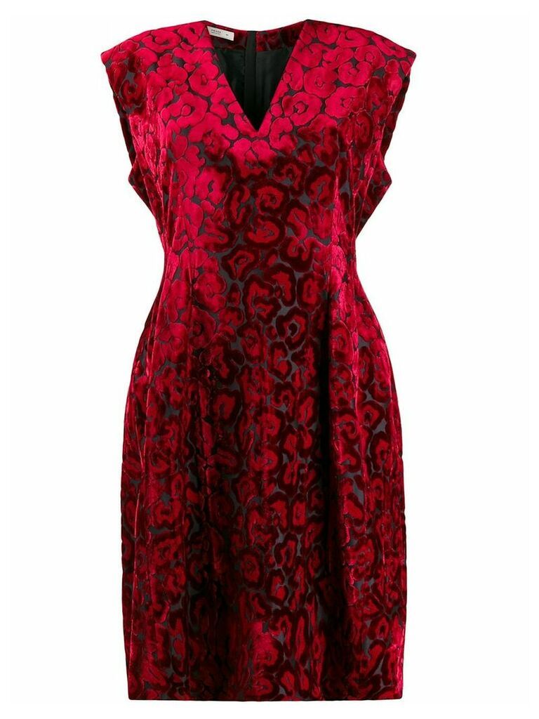 Prada Pre-Owned 2000's leopard pattern dress - Red