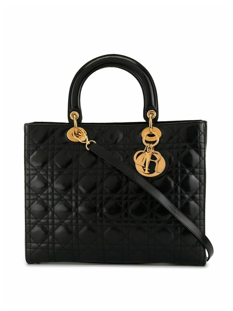 Christian Dior Pre-Owned Lady Dior Cannage tote - Black