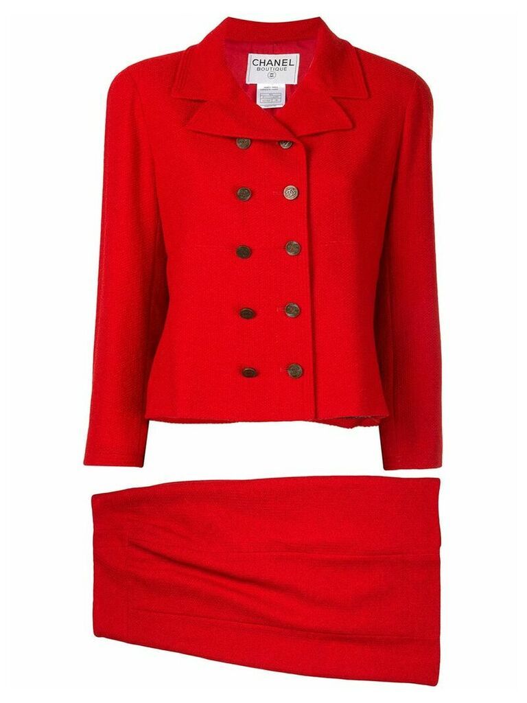Chanel Pre-Owned 1998 Setup skirt suit - Red