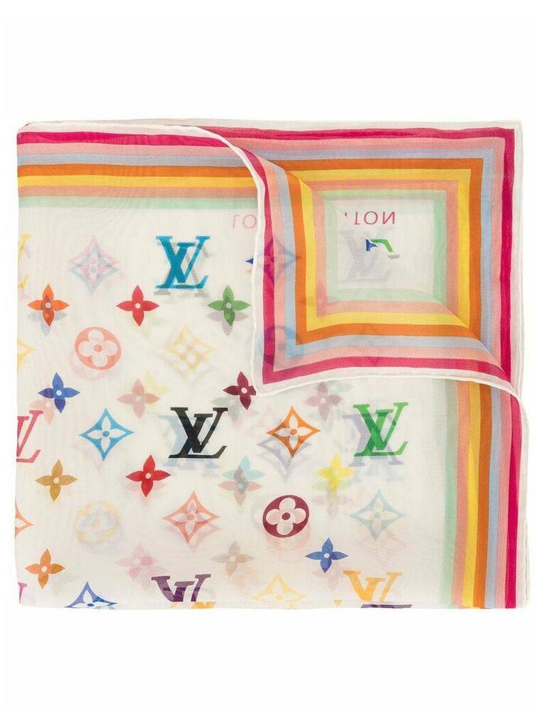 Louis Vuitton Pre-Owned monogram handkerchief scarf - White