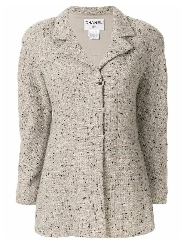 Chanel Pre-Owned 1999 tweed jacket - Grey