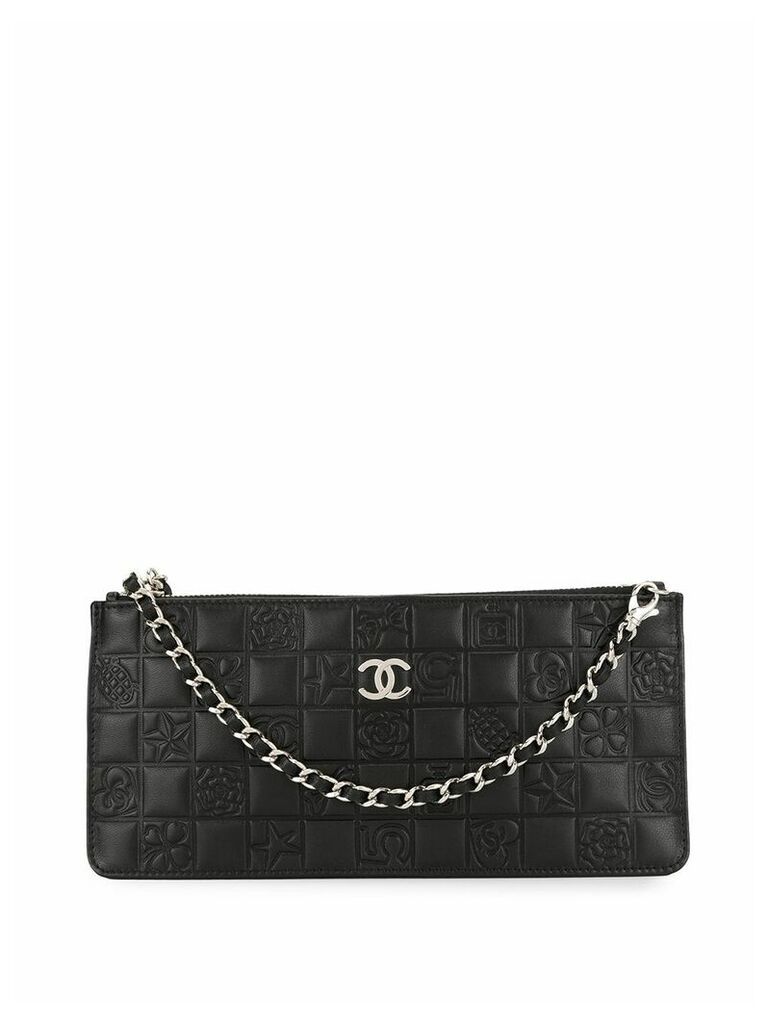 Chanel Pre-Owned Icon CC logos chain handbag - Black