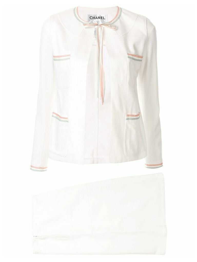 Chanel Pre-Owned two-piece skirt suit - White