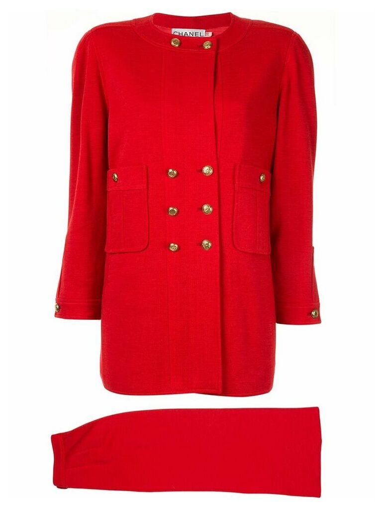 Chanel Pre-Owned Setup skirt suit - Red