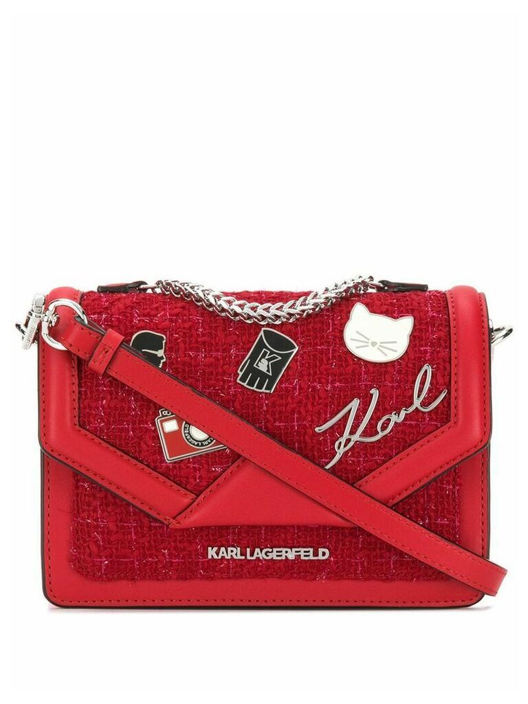 Karl Lagerfeld K/Klassik Pins shoulder bag - Red