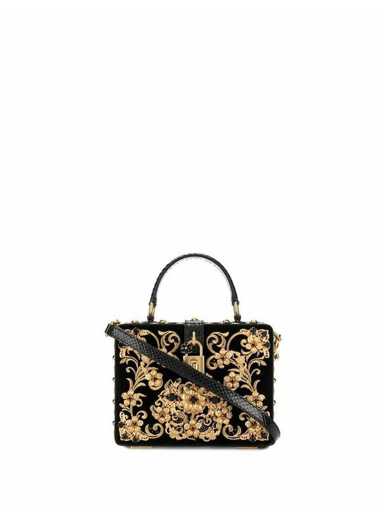 Dolce & Gabbana Velvet Dolce box bag - Black