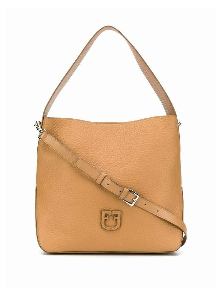 Furla logo hobo bag - Neutrals