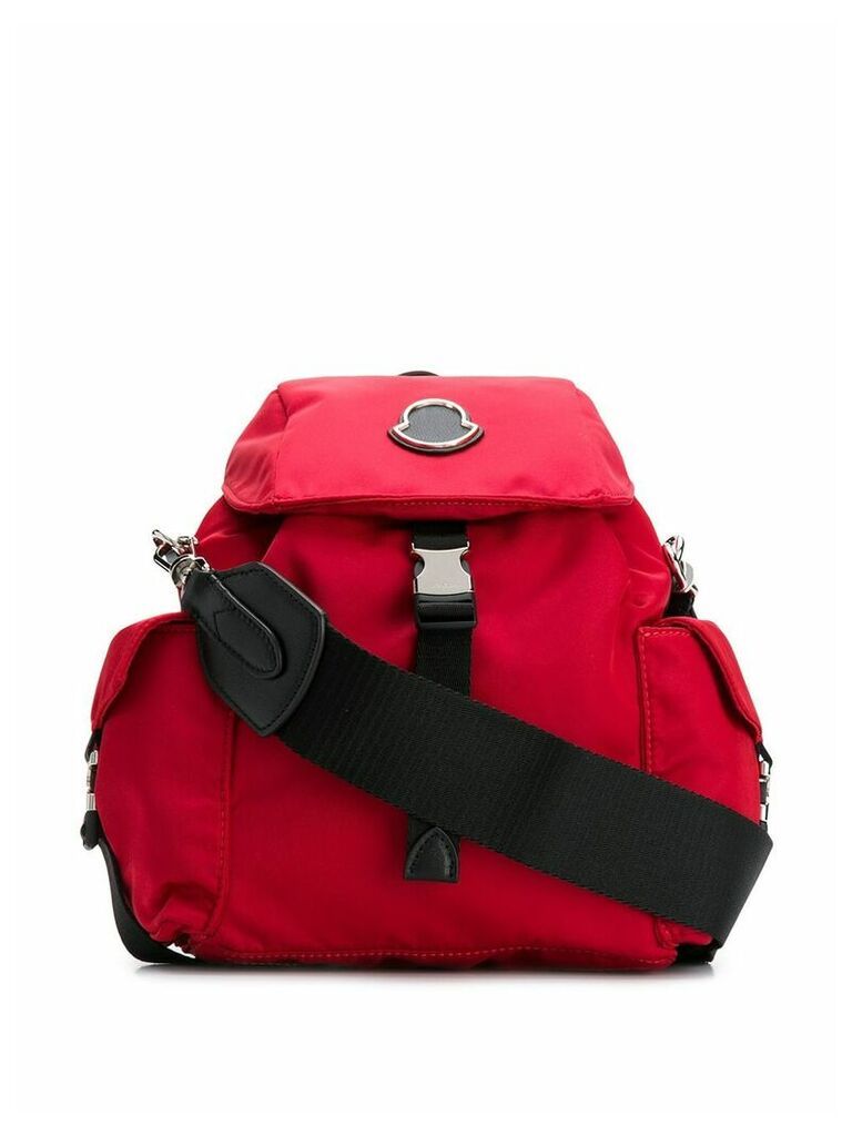 Moncler logo backpack - Red