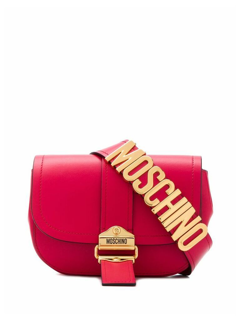 Moschino logo plaque belt bag - PINK