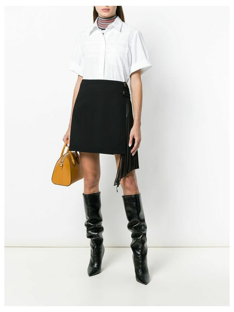 Givenchy side-frill fitted skirt - Black
