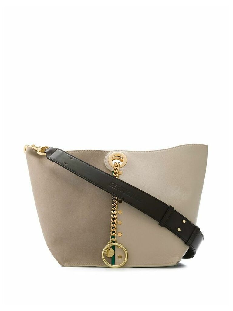 See by Chloé two tone shoulder bag - NEUTRALS