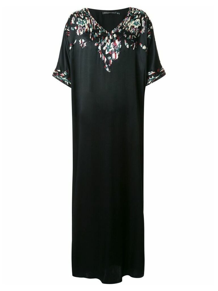 Josie Natori Couture Suzani kaftan dress - Black