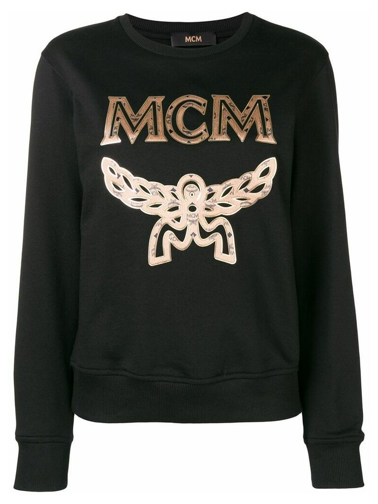 MCM embroidered logo sweatshirt - Black