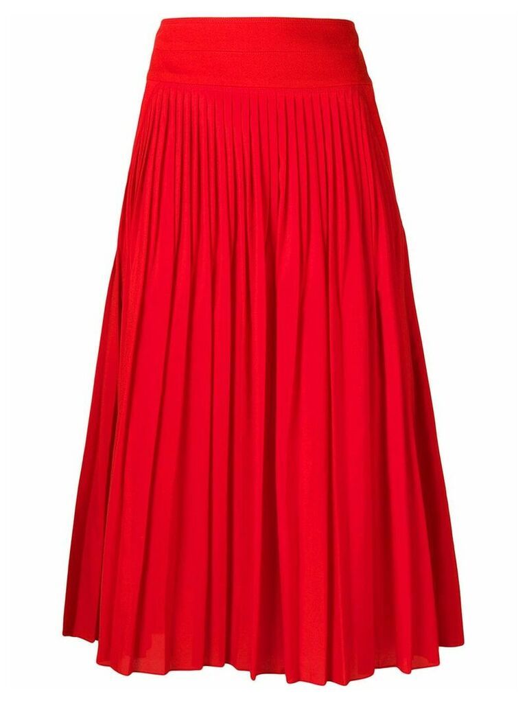 Givenchy high-waisted pleated skirt - Red