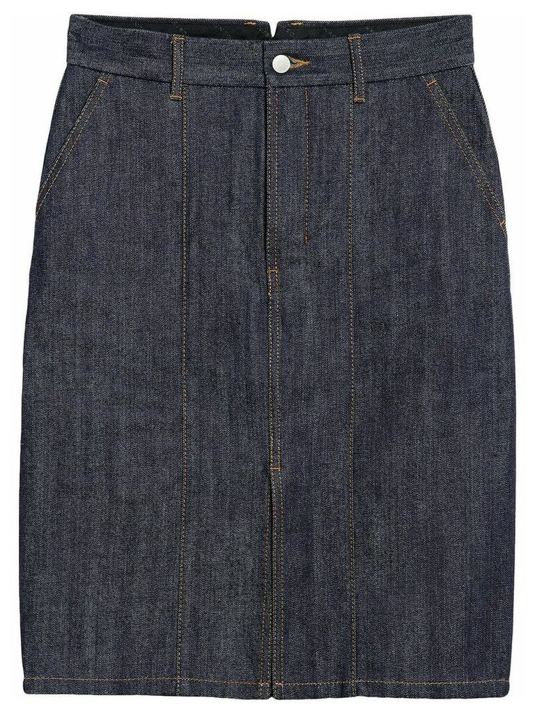 Mackintosh Dark Indigo Denim Skirt D-WSK001 - Blue