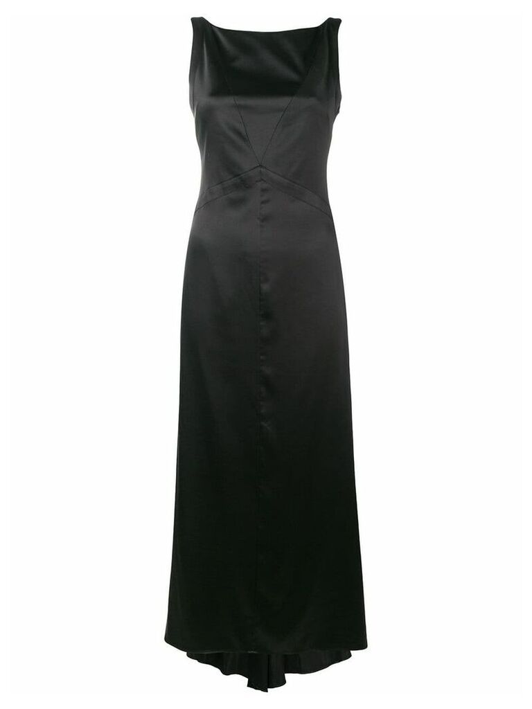 Karl Lagerfeld fluted ribbon dress - Black