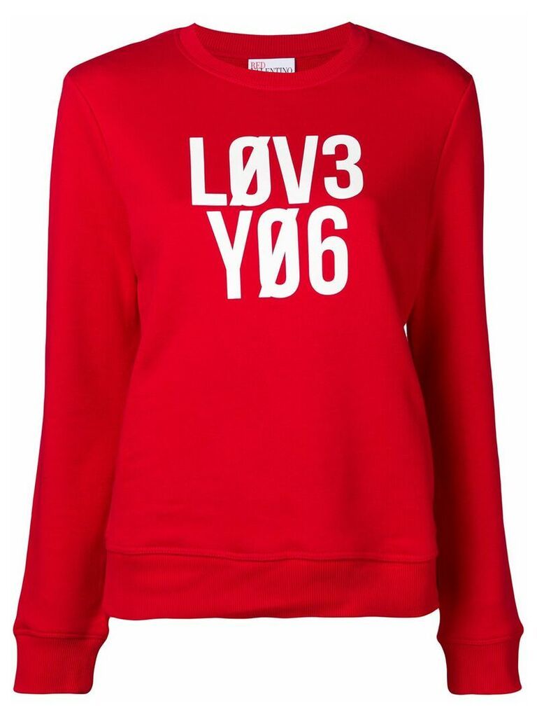 Red Valentino Love You jumper