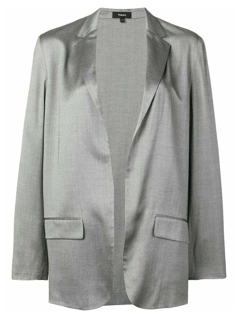 Theory classic open-front blazer - Grey