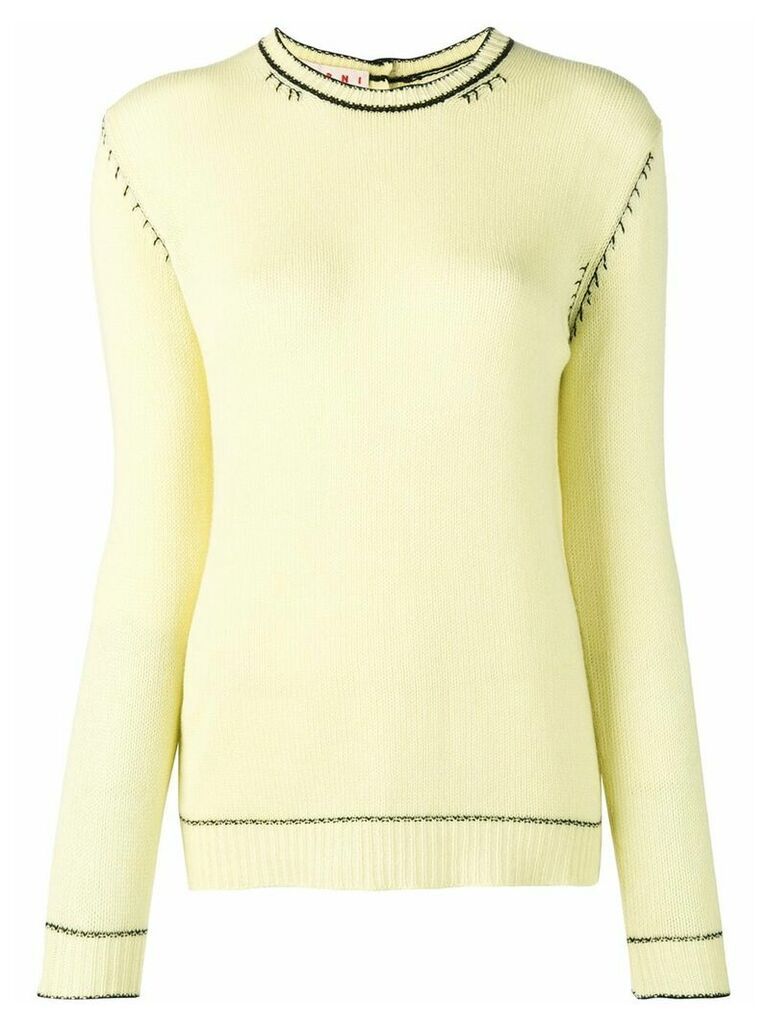 Marni basic cashmere jumper - Yellow