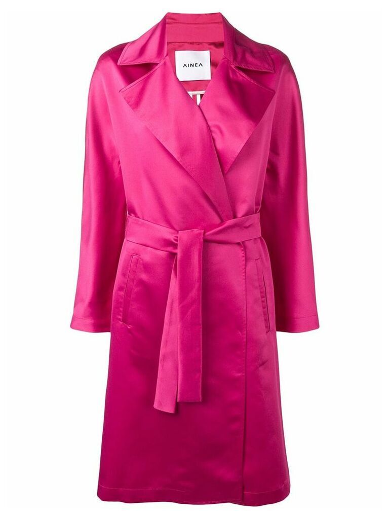 Ainea belted coat - PINK