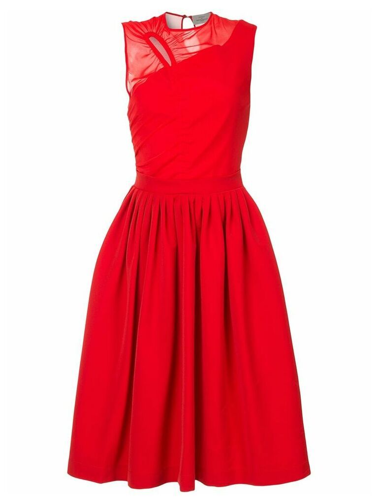 Preen By Thornton Bregazzi stretch satin cut out midi dress - Red