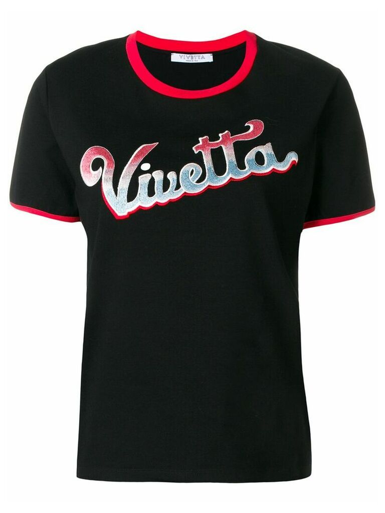 Vivetta Alnair embroidered T-shirt - Black