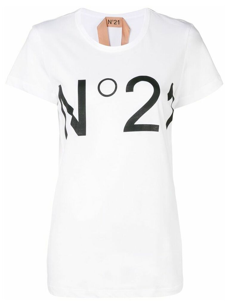 Nº21 logo print T-shirt - White
