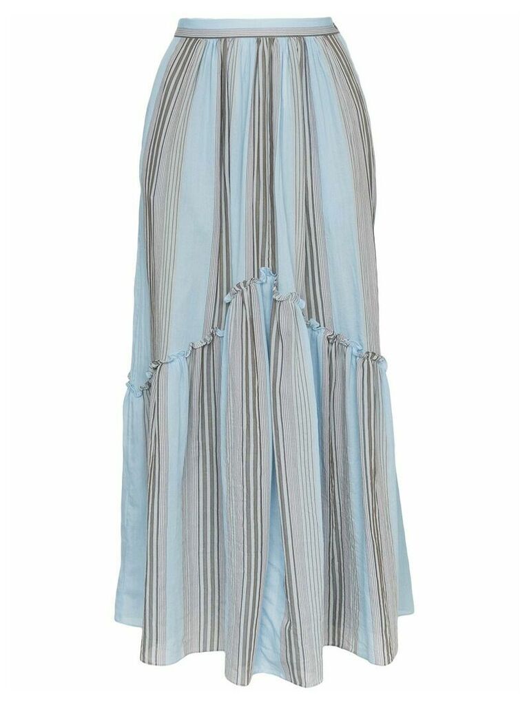 Three Graces lelia marari stripe skirt - Blue