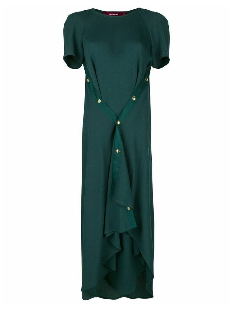 Sies Marjan asymmetric flared dress - Green