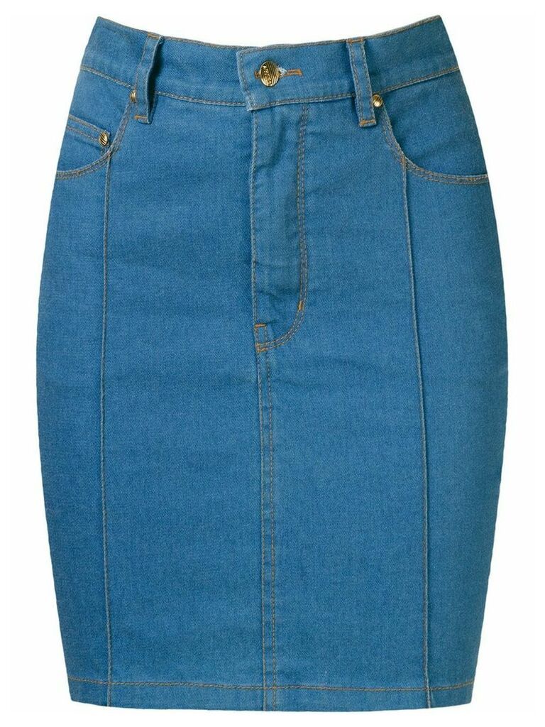 Amapô high waist denim skirt - Blue