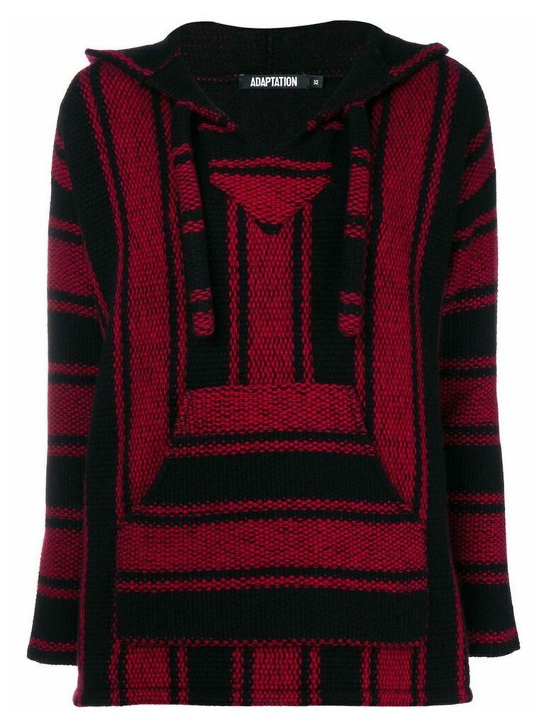 Adaptation knitted hoodie - Black