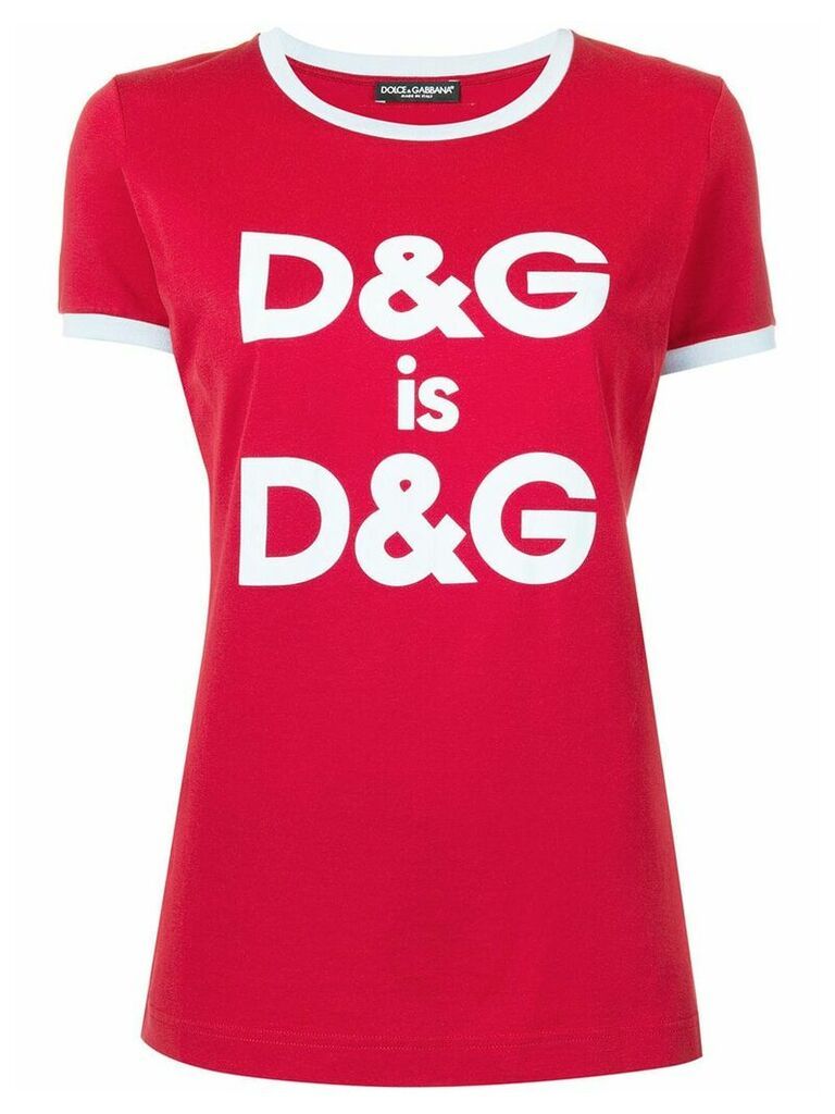 Dolce & Gabbana logo print T-shirt - Red