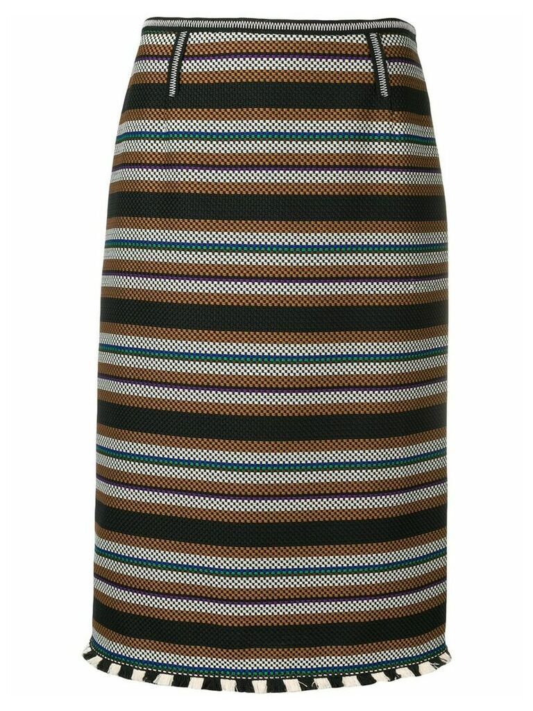 Dorothee Schumacher striped pencil skirt - Black