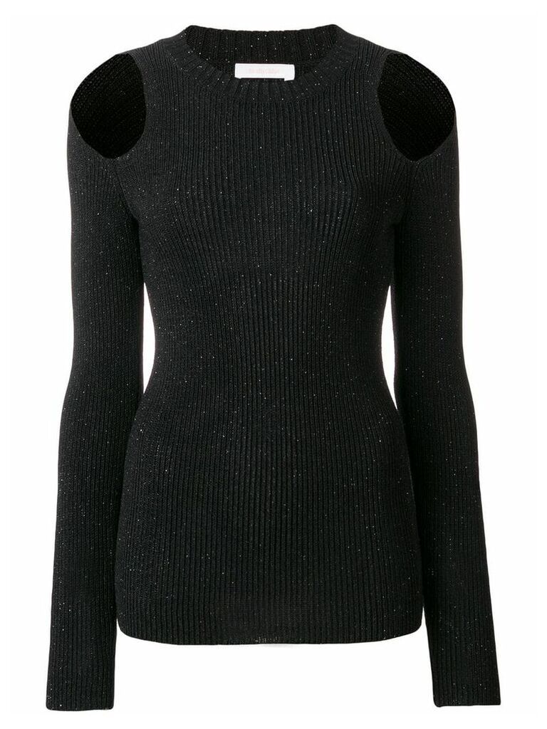 See By Chloé cold shoulder knitted top - Black