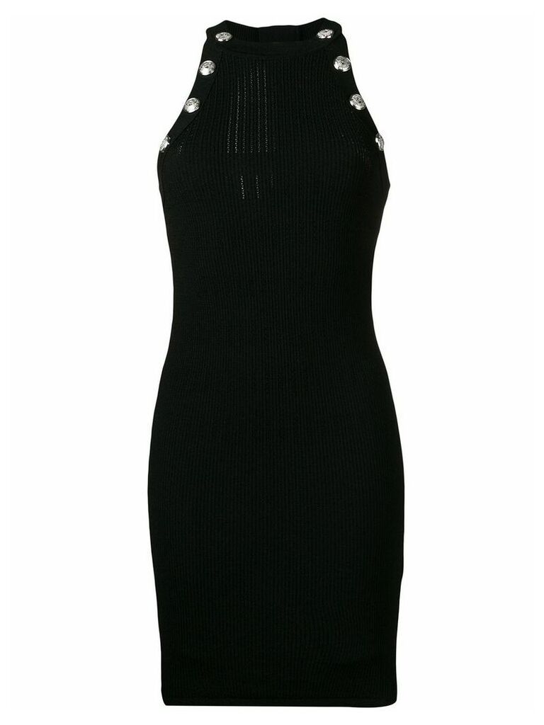 Balmain knitted fitted dress - Black