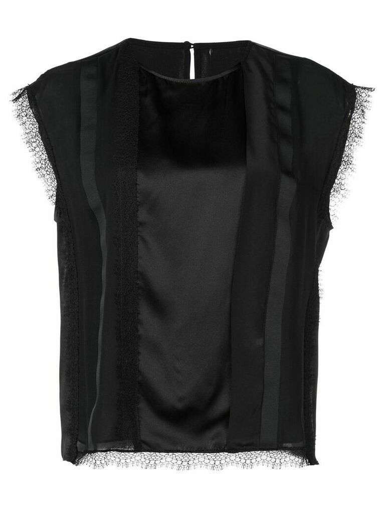 Jason Wu lace-detail blouse - Black