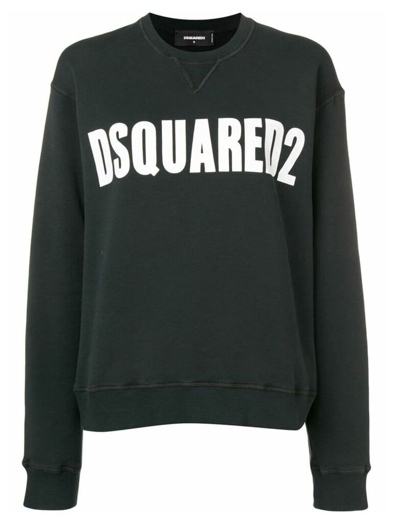 Dsquared2 logo print sweatshirt - Black