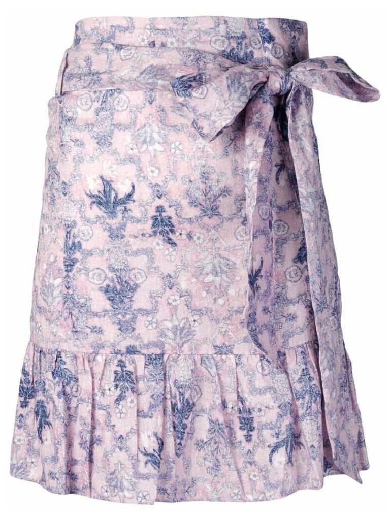 Isabel Marant Étoile floral print mini skirt - PINK