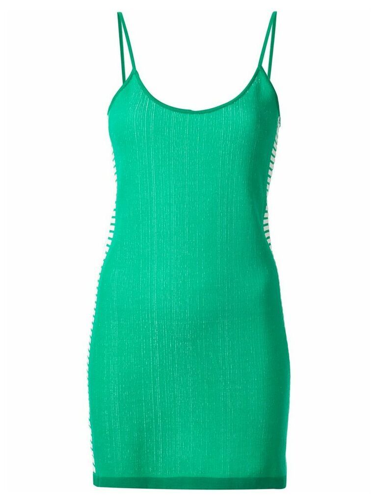 Nagnata retro stripe mini dress - Green