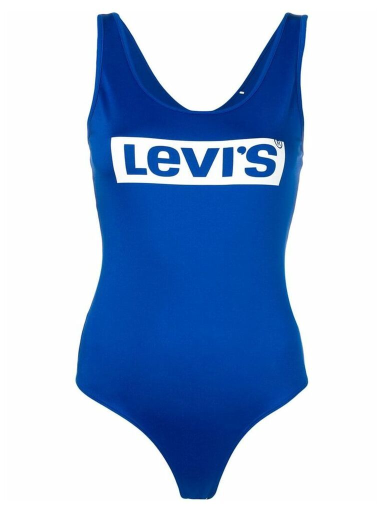 Levi's logo print tank top - Blue