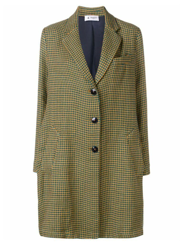 Barena houndstooth single-breasted coat - Neutrals