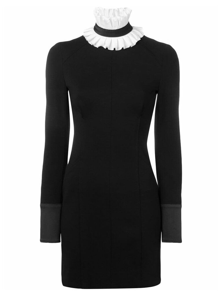 Karl Lagerfeld detachable collar Punto dress - Black