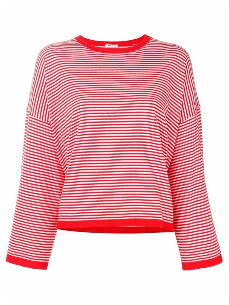 P.A.R.O.S.H. striped top - Red