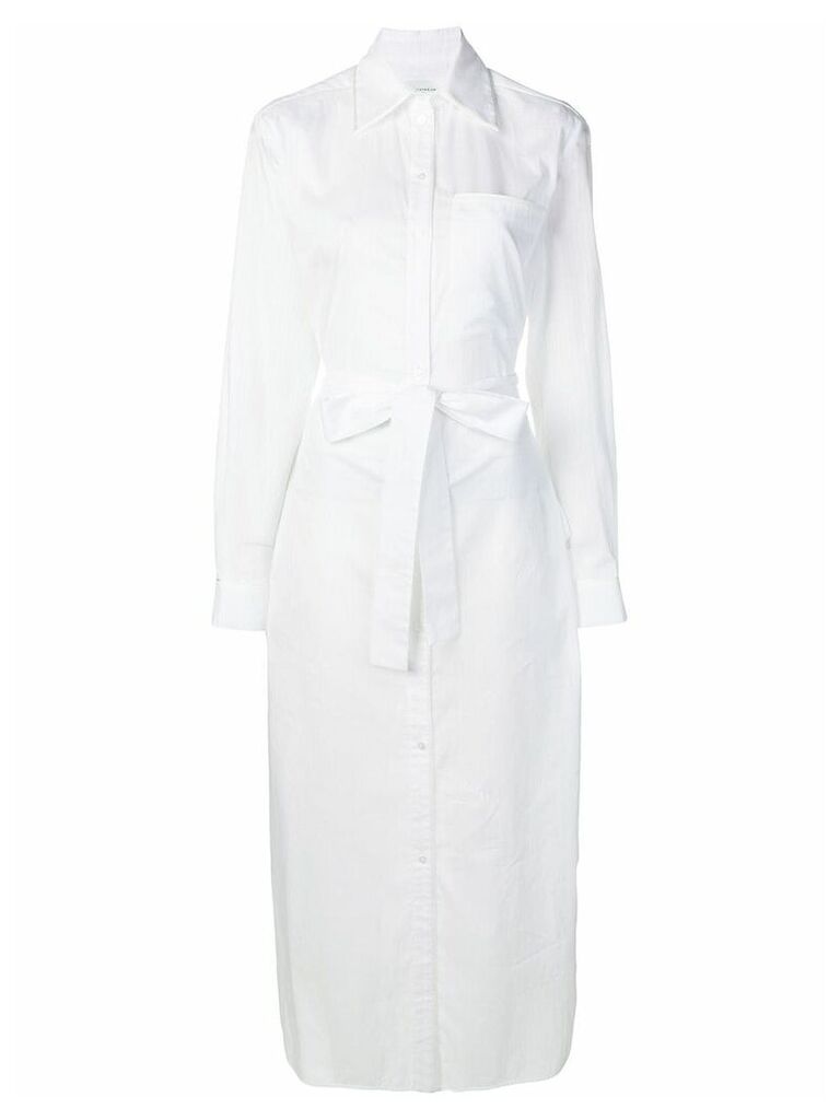 Victoria Victoria Beckham plain shirt dress - White