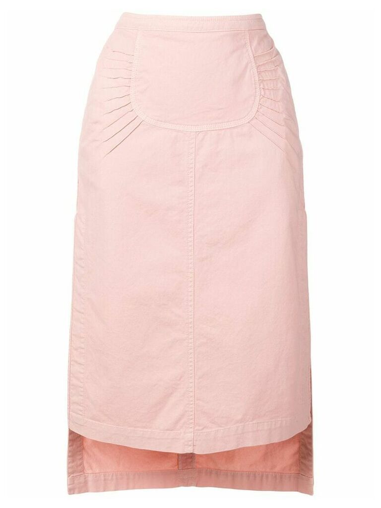 Nº21 side slit skirt - PINK